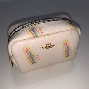 Coach Lipstick Print Mini Boxy Cosmetic Bag